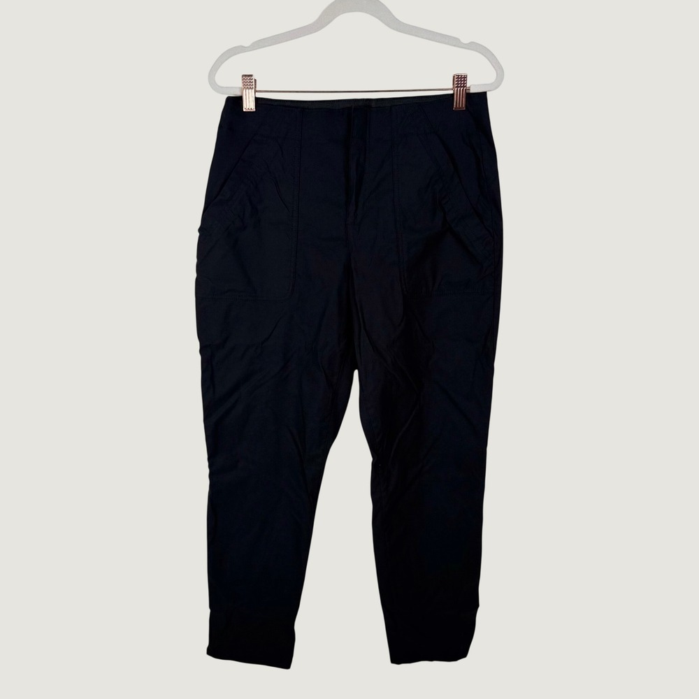 Eddie Bauer Horizon Straight Ankle Pants Black 8 Hiking Outdoor Gorpcore 27"